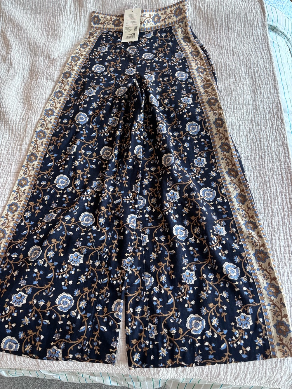 NWT Sézane Set - Maxy Shirt + Azziano Trousers in Heather Print Size 4/36 - Picture 7 of 14